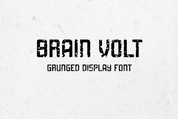 Brain Volt: A Bold and Creative Display Font for Editorial Design