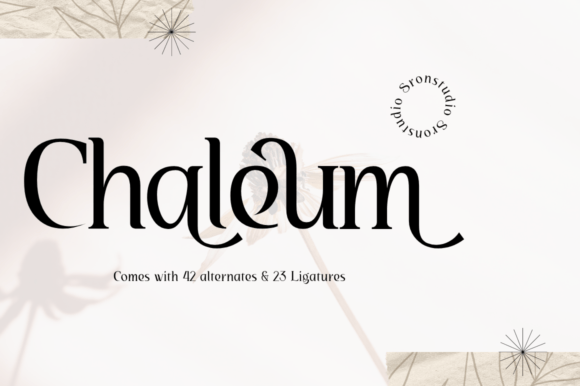 Chaleum: A Modern Display Font for Elegant Publishing
