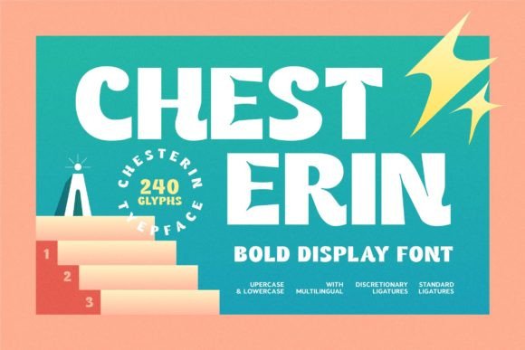 Chesterin: A Bold and Fun Retro Display Font