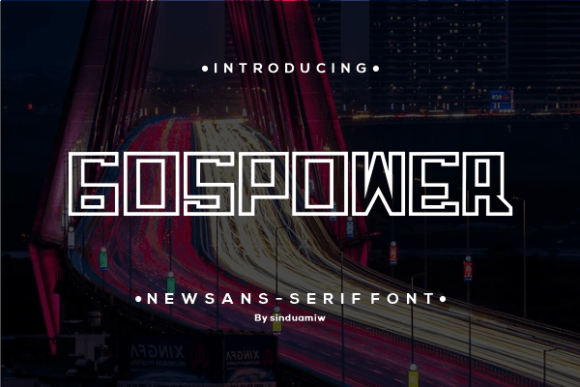 Discover Gospower: A Modern Sans Serif Typeface