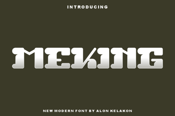 Discover Meking: A Modern Display Font for Editorial Design