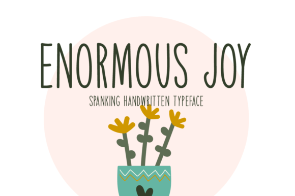 Enormous Joy: A Handwritten Font for Creative Campaigns