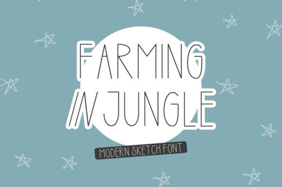 Farming in Jungle: A Display Font with Wild Character