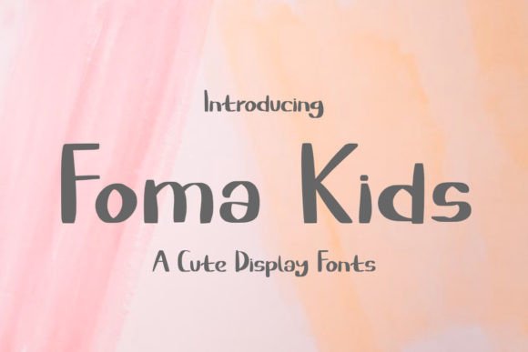 Foma Kids: A Playful Display Font for Creative Web Design