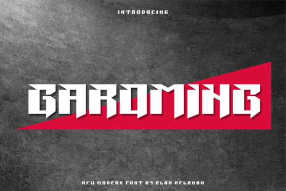 Garoming: A Modern Display Font for Editorial Design