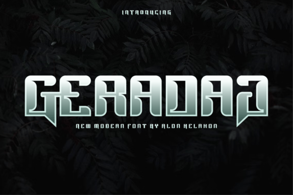 Geradag: A Modern Display Font for Web Design