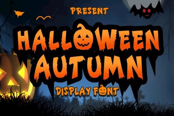 Halloween Autumn: A Spooky Yet Charming Display Font