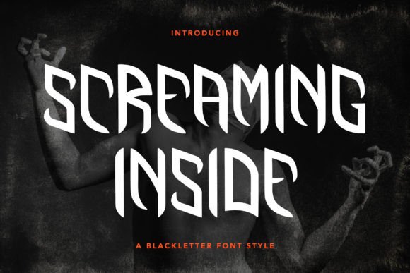 Integrating the Screaming Inside Font in Digital Design
