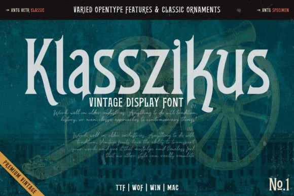 Klasszikus: A Timeless Display Font for Elegant Publications