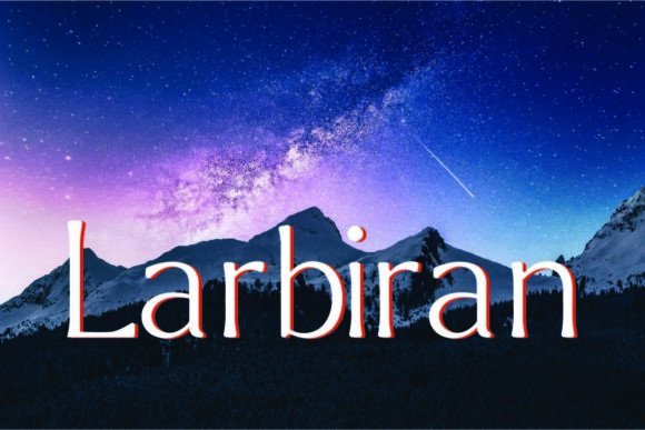 Larbiran Thin Font: The Clear Campaign Message