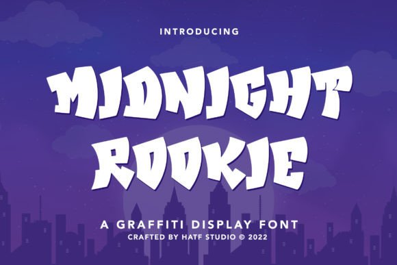 Midnight Rookie: A Graffiti Font for Crafters and Creators