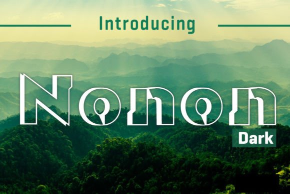 Nonon Dark: The Display Font for Bold Digital Communications
