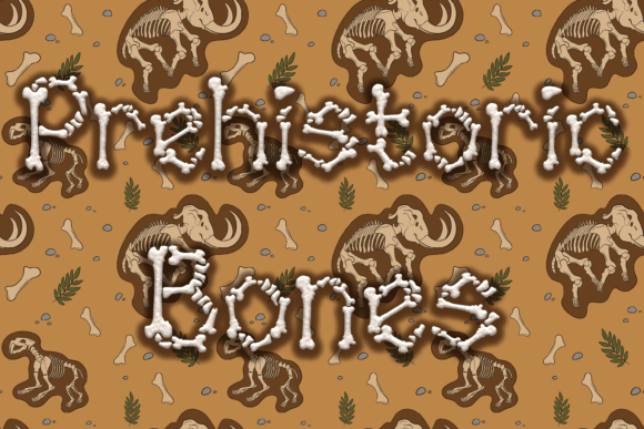 Prehistoric Bones: A Unique Display Font for Creative Campaigns