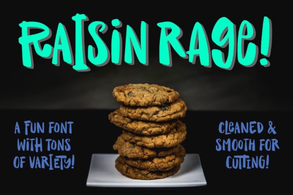 Raisin Rage: A Quirky Font for Bold Campaigns