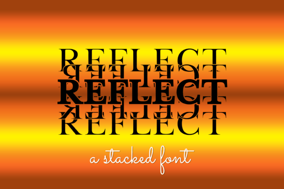 Reflect: A Bold and Expressive Display Typeface