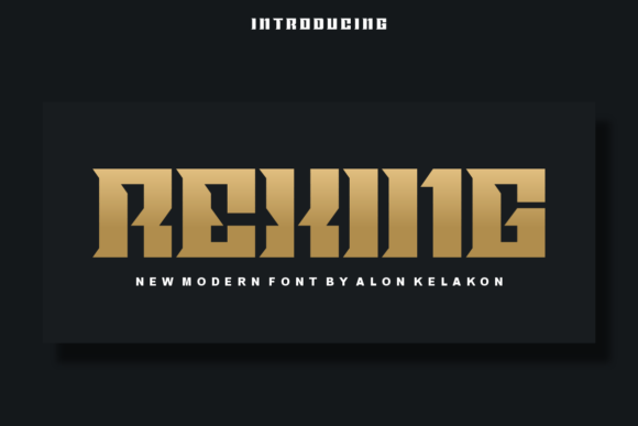 Rexing: A Modern Display Font for Craft and Design
