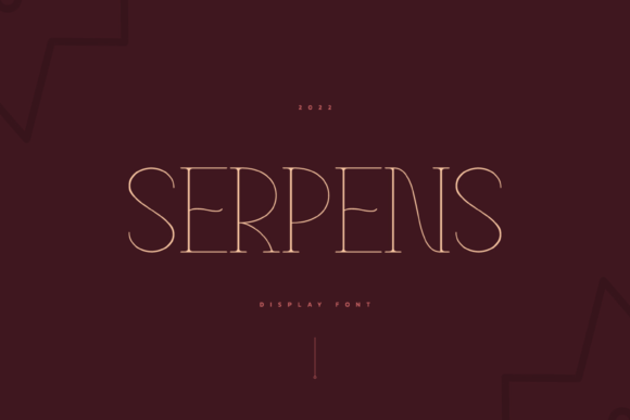Serpens: A Graceful Display Font for Elegant Publications
