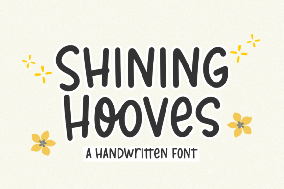 Shining Hooves: A Charming Display Font for Editorial Design