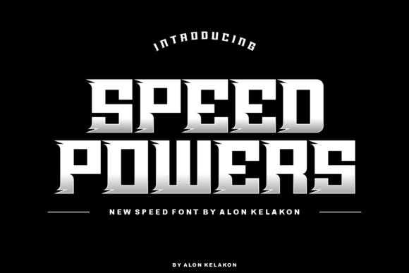 Speed Powers: A Dynamic Display Font for Editorial Design