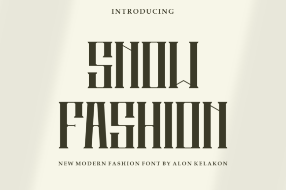 Unlock Creativity with Snow Fashion: A Modern Display Font