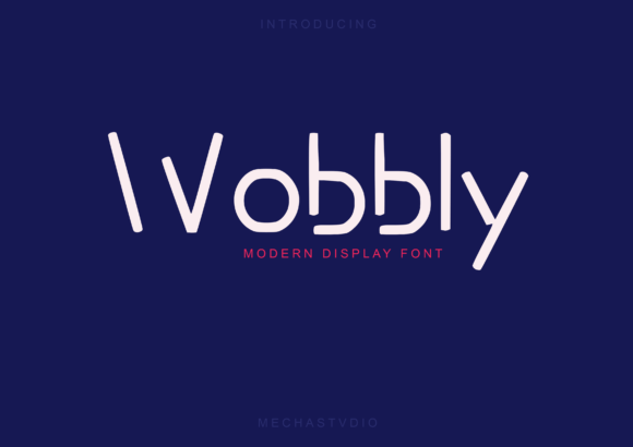 Wobbly: A Modern Display Font for Standout Branding